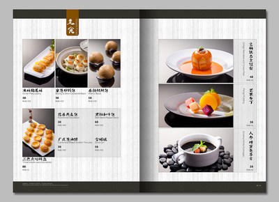 北海富丽华国际大酒店菜谱设计|平面|书装/画册|闪动摄影创意 
